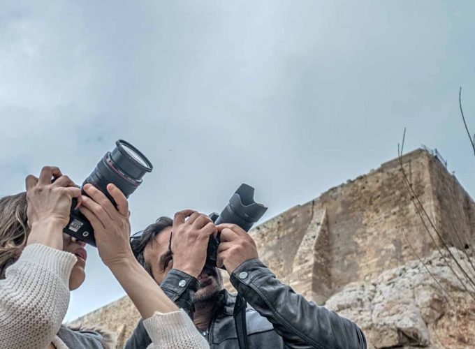Photographers taking pics of Parthenon