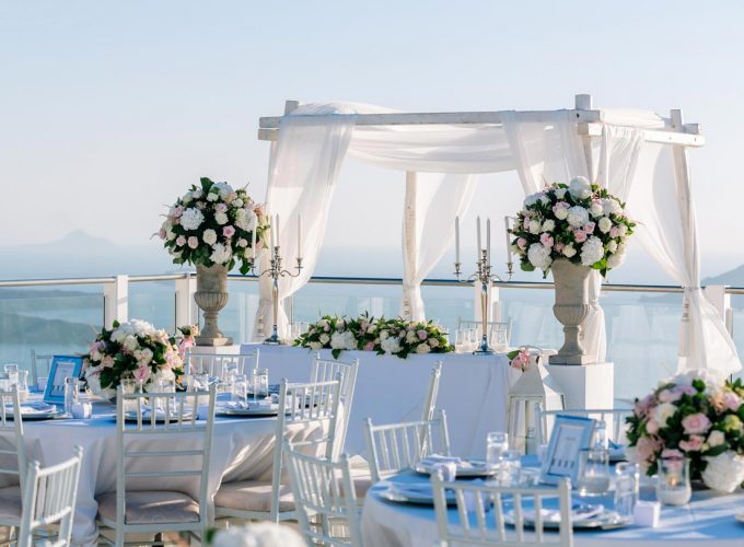 Santorini Wedding Ceremony - Dinner & Kiosk Venue